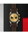 Tudor Black Bay Chrono S&G 41 mm steel case, Brown leather strap (horloges)