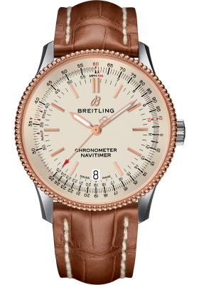 Breitling Navitimer 1 Automatic 38 Steel & Red Gold - Silver