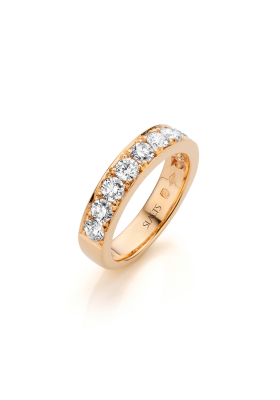 SLAETS Jewellery Ring 1/2 Diamond Eternity 18Kt Rosegold