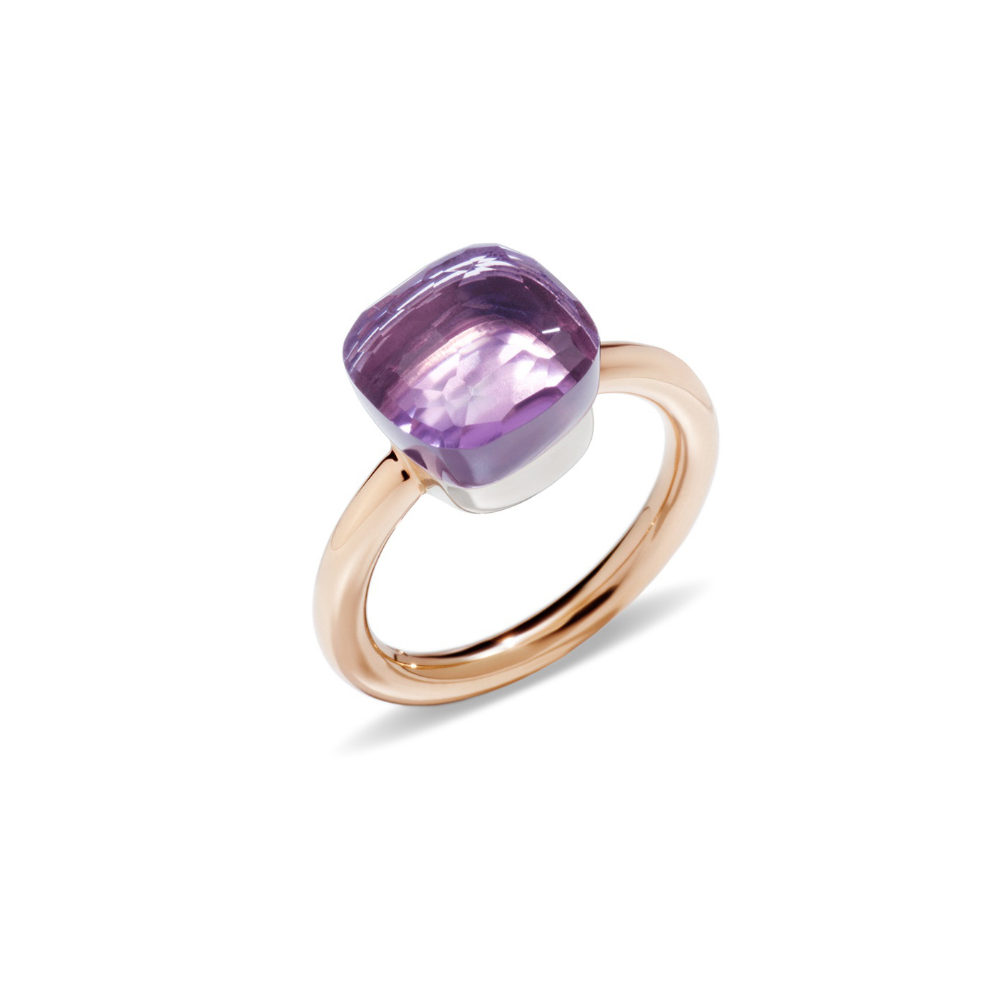 Pomellato Nudo Classic Ring in Rose Gold with Amethyst A 